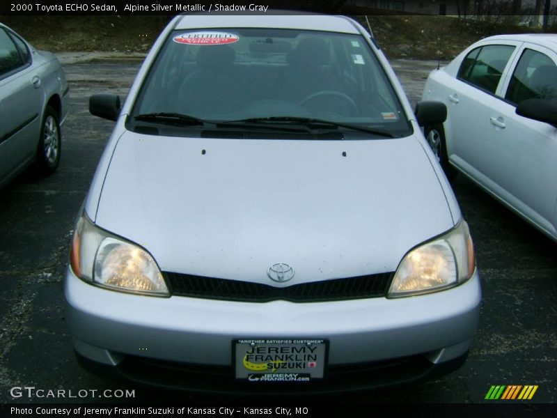 Alpine Silver Metallic / Shadow Gray 2000 Toyota ECHO Sedan