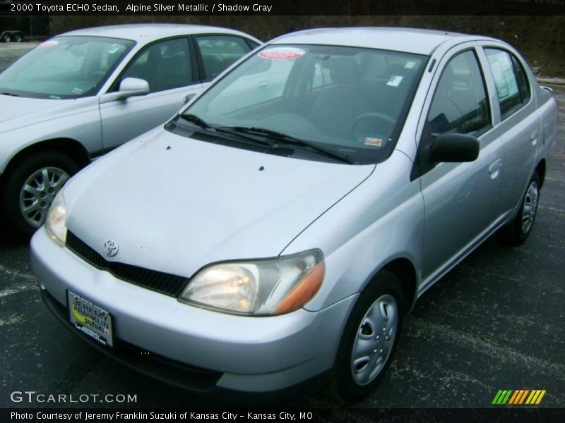 Alpine Silver Metallic / Shadow Gray 2000 Toyota ECHO Sedan