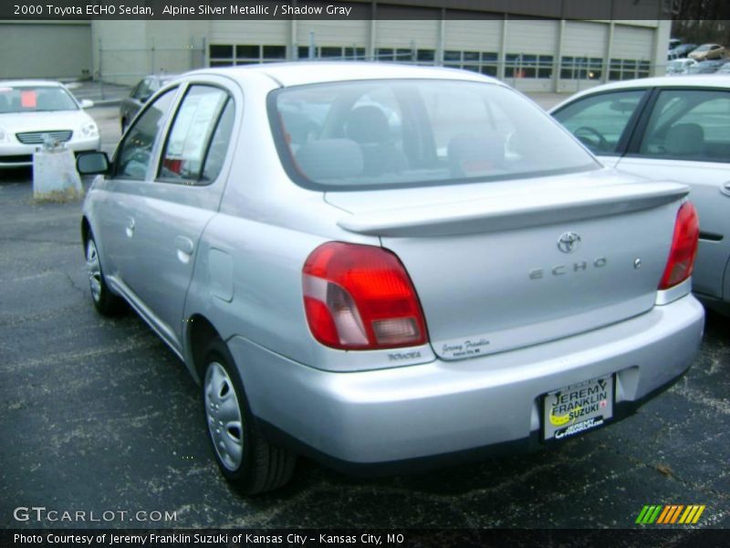 Alpine Silver Metallic / Shadow Gray 2000 Toyota ECHO Sedan
