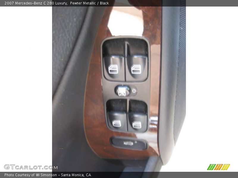 Pewter Metallic / Black 2007 Mercedes-Benz C 280 Luxury
