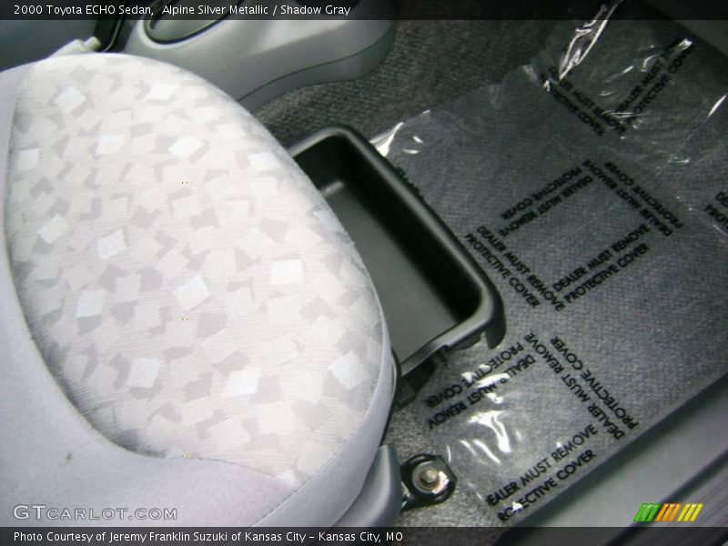 Alpine Silver Metallic / Shadow Gray 2000 Toyota ECHO Sedan