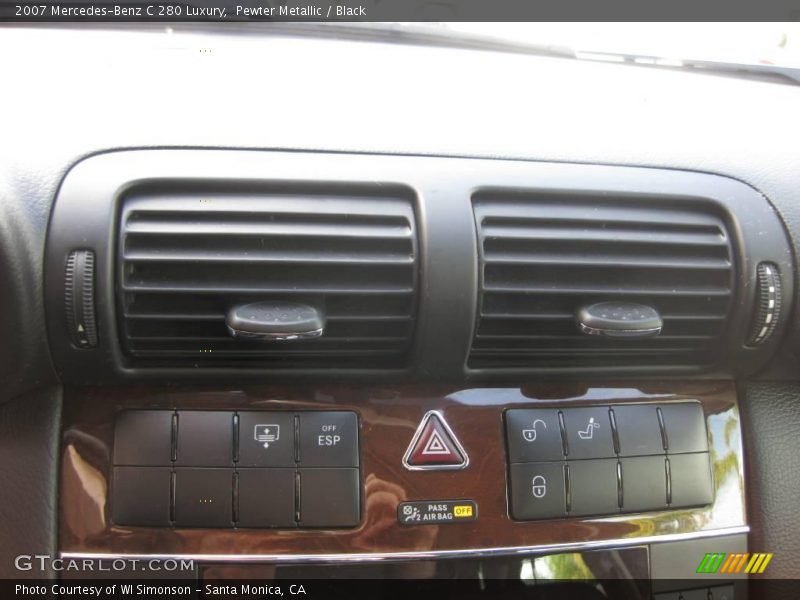 Pewter Metallic / Black 2007 Mercedes-Benz C 280 Luxury