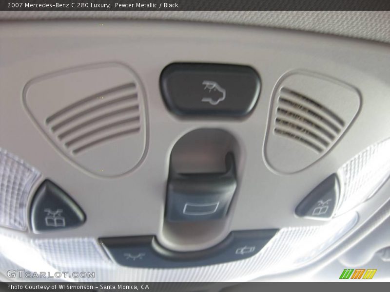 Pewter Metallic / Black 2007 Mercedes-Benz C 280 Luxury