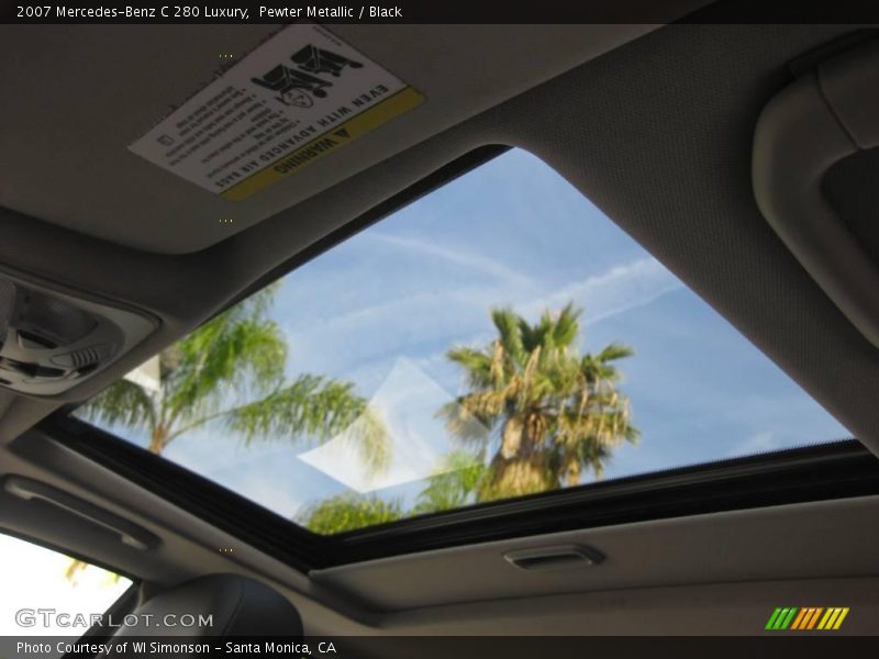 Pewter Metallic / Black 2007 Mercedes-Benz C 280 Luxury
