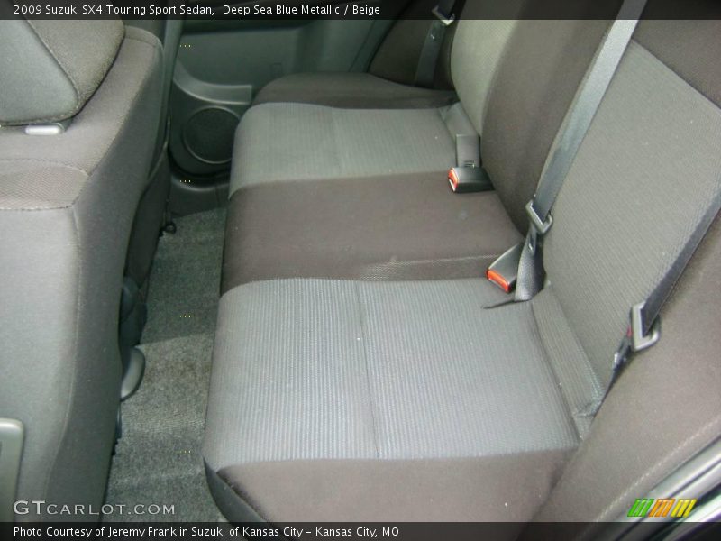 Deep Sea Blue Metallic / Beige 2009 Suzuki SX4 Touring Sport Sedan
