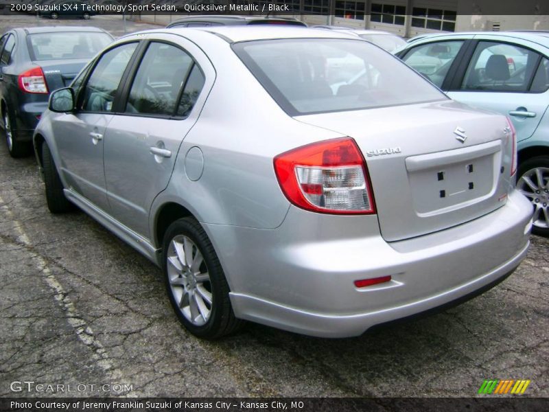 Quicksilver Metallic / Black 2009 Suzuki SX4 Technology Sport Sedan