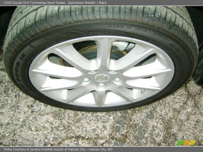 Quicksilver Metallic / Black 2009 Suzuki SX4 Technology Sport Sedan