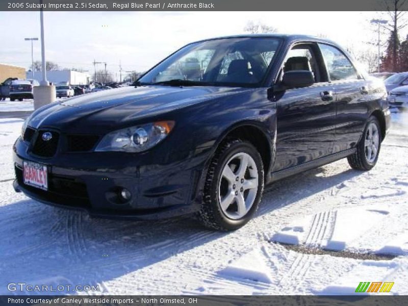Regal Blue Pearl / Anthracite Black 2006 Subaru Impreza 2.5i Sedan