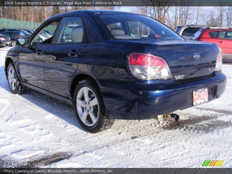 Regal Blue Pearl / Anthracite Black 2006 Subaru Impreza 2.5i Sedan