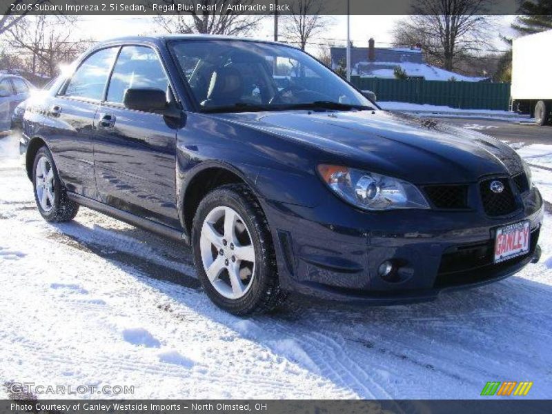 Regal Blue Pearl / Anthracite Black 2006 Subaru Impreza 2.5i Sedan