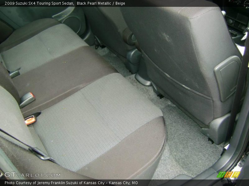 Black Pearl Metallic / Beige 2009 Suzuki SX4 Touring Sport Sedan