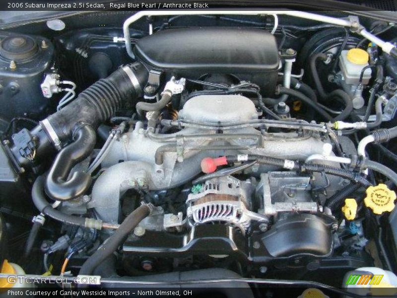 Regal Blue Pearl / Anthracite Black 2006 Subaru Impreza 2.5i Sedan