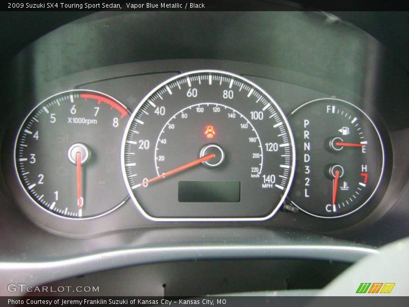 Vapor Blue Metallic / Black 2009 Suzuki SX4 Touring Sport Sedan