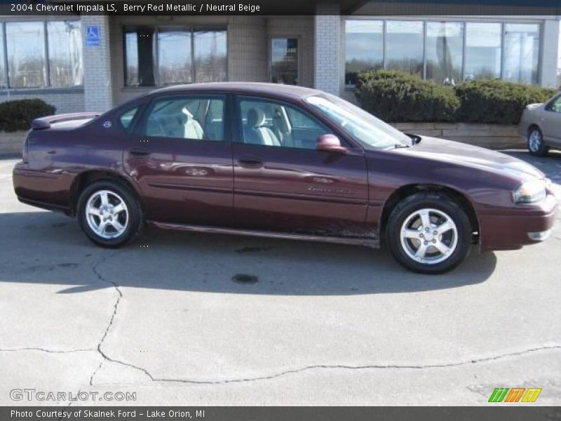 Berry Red Metallic / Neutral Beige 2004 Chevrolet Impala LS