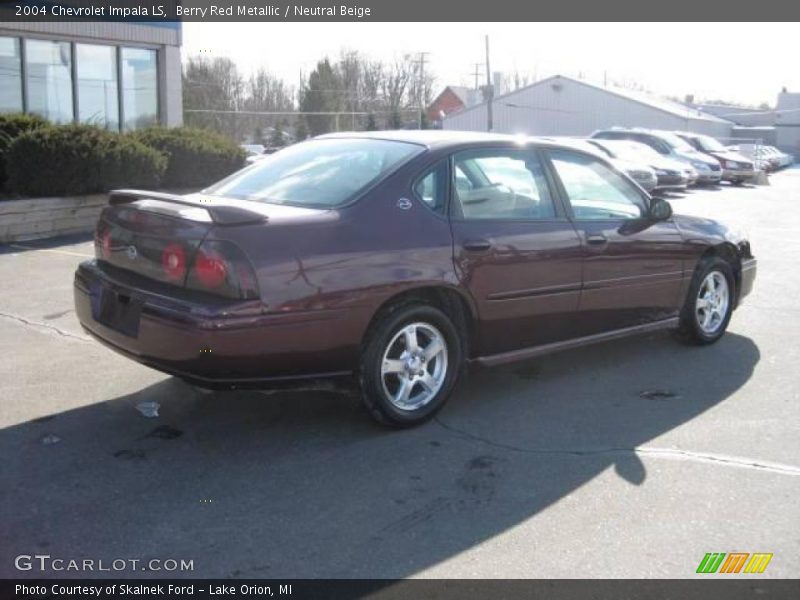 Berry Red Metallic / Neutral Beige 2004 Chevrolet Impala LS