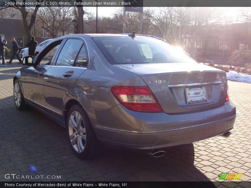 Palladium Silver Metallic / Black 2009 Mercedes-Benz C 300 4Matic