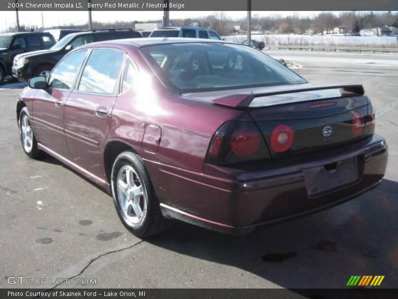 Berry Red Metallic / Neutral Beige 2004 Chevrolet Impala LS
