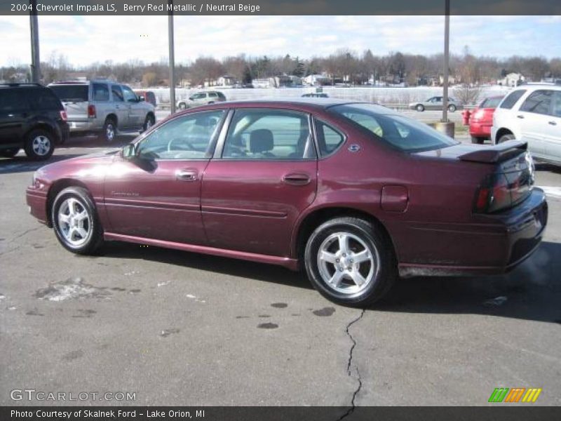 Berry Red Metallic / Neutral Beige 2004 Chevrolet Impala LS