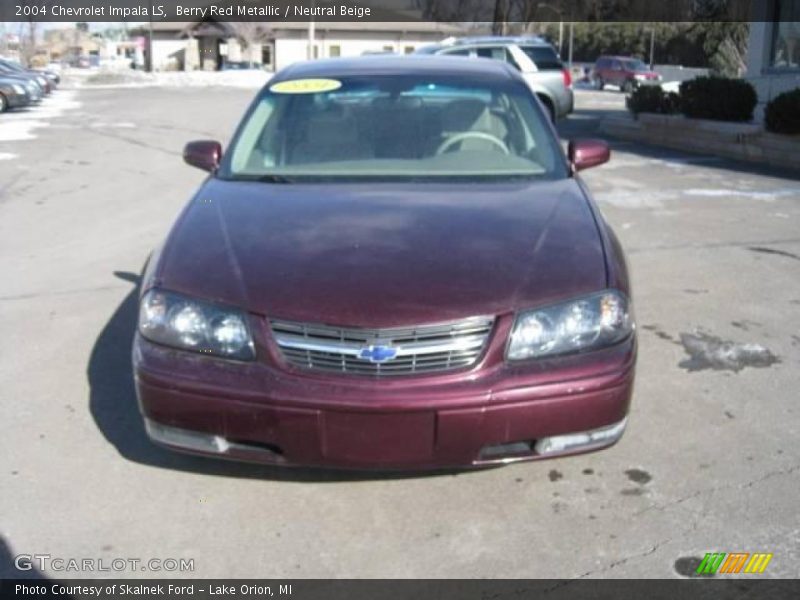 Berry Red Metallic / Neutral Beige 2004 Chevrolet Impala LS