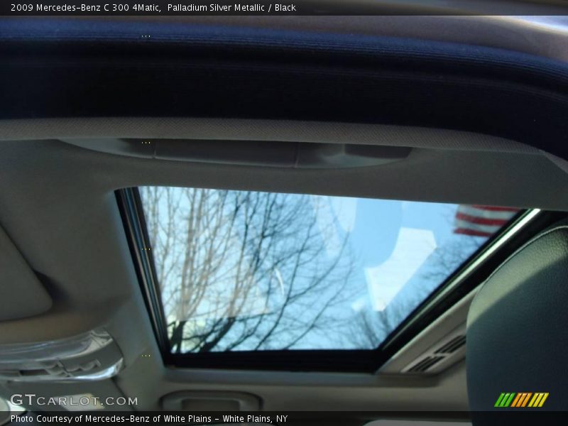 Palladium Silver Metallic / Black 2009 Mercedes-Benz C 300 4Matic