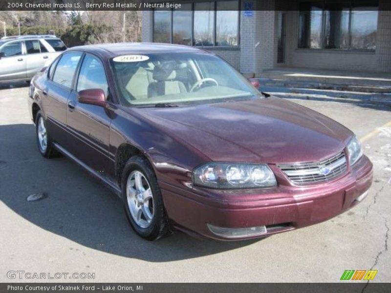 Berry Red Metallic / Neutral Beige 2004 Chevrolet Impala LS