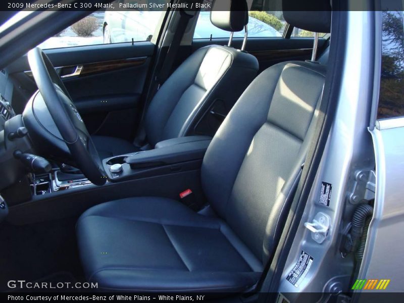 Palladium Silver Metallic / Black 2009 Mercedes-Benz C 300 4Matic