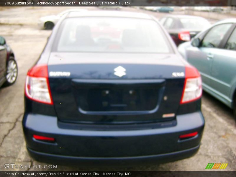Deep Sea Blue Metallic / Black 2009 Suzuki SX4 Technology Sport Sedan