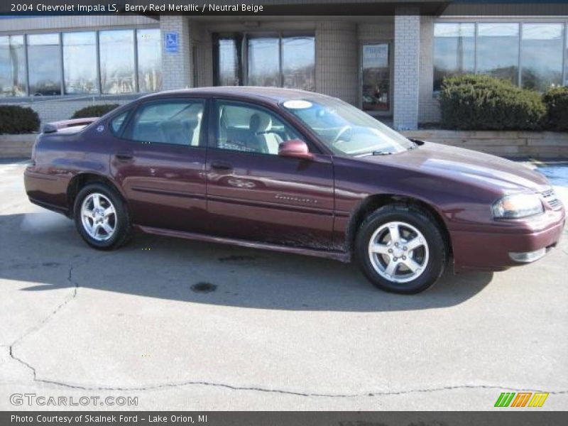 Berry Red Metallic / Neutral Beige 2004 Chevrolet Impala LS