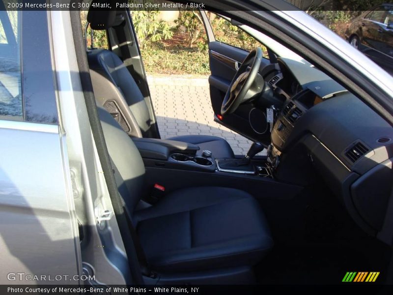 Palladium Silver Metallic / Black 2009 Mercedes-Benz C 300 4Matic