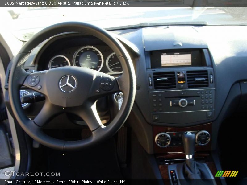 Palladium Silver Metallic / Black 2009 Mercedes-Benz C 300 4Matic