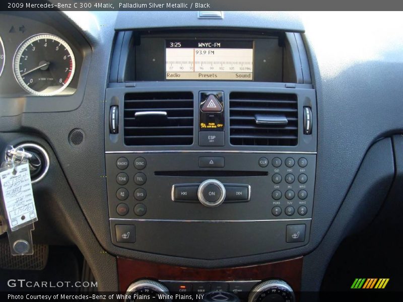 Palladium Silver Metallic / Black 2009 Mercedes-Benz C 300 4Matic