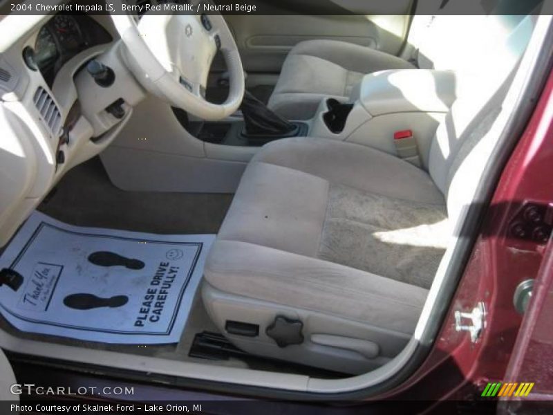 Berry Red Metallic / Neutral Beige 2004 Chevrolet Impala LS