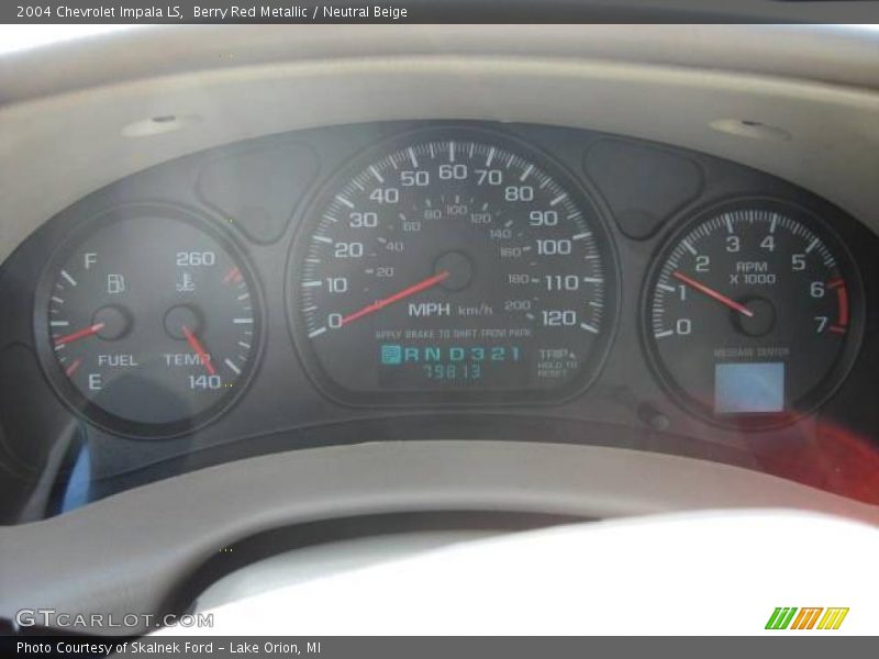 Berry Red Metallic / Neutral Beige 2004 Chevrolet Impala LS