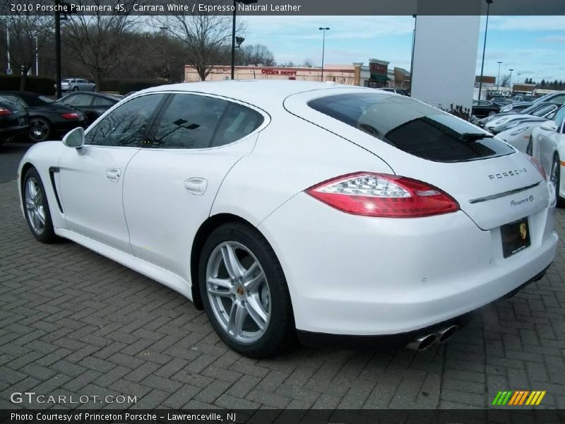 Carrara White / Espresso Natural Leather 2010 Porsche Panamera 4S
