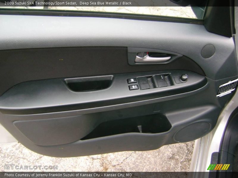 Deep Sea Blue Metallic / Black 2009 Suzuki SX4 Technology Sport Sedan