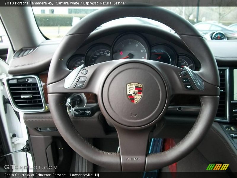 Carrara White / Espresso Natural Leather 2010 Porsche Panamera 4S