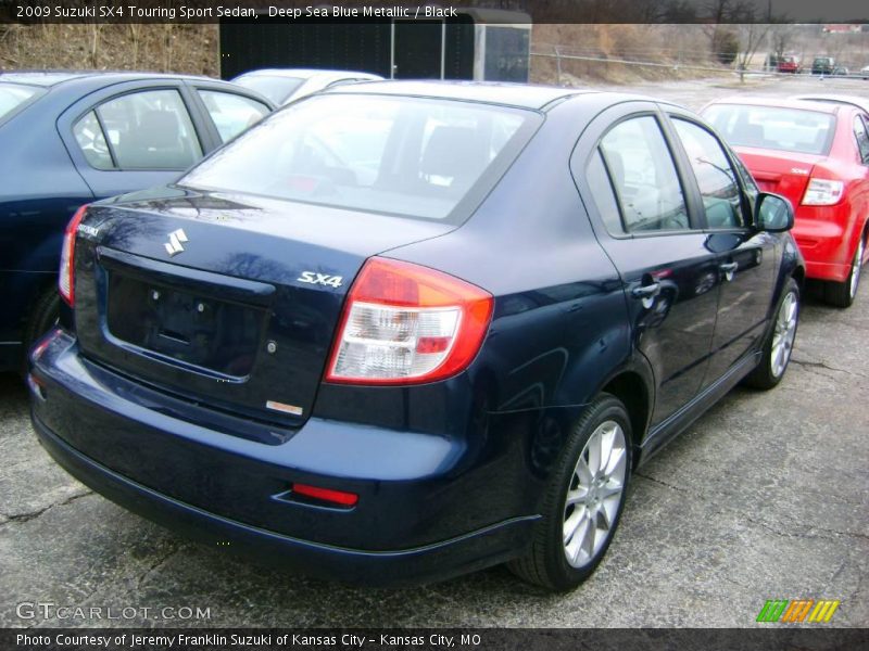 Deep Sea Blue Metallic / Black 2009 Suzuki SX4 Touring Sport Sedan