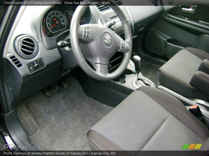Deep Sea Blue Metallic / Black 2009 Suzuki SX4 Touring Sport Sedan