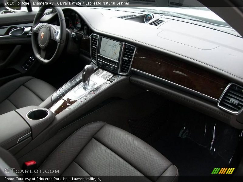 Carrara White / Espresso Natural Leather 2010 Porsche Panamera 4S