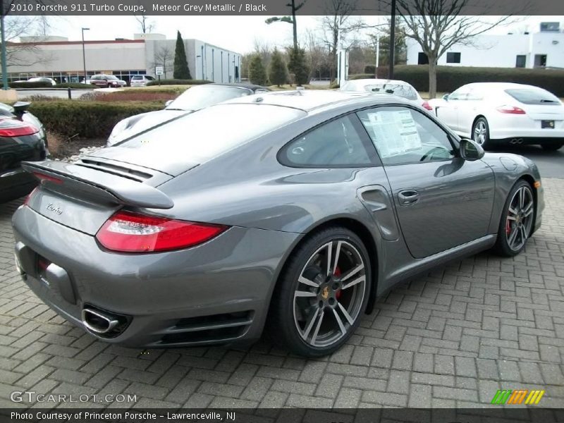 Meteor Grey Metallic / Black 2010 Porsche 911 Turbo Coupe