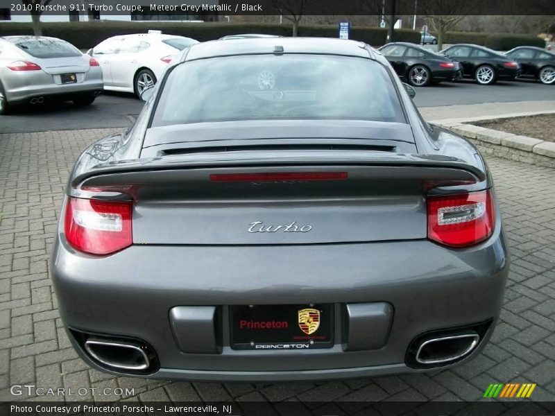 Meteor Grey Metallic / Black 2010 Porsche 911 Turbo Coupe