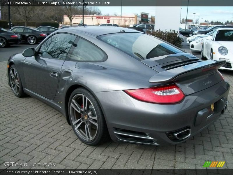 Meteor Grey Metallic / Black 2010 Porsche 911 Turbo Coupe