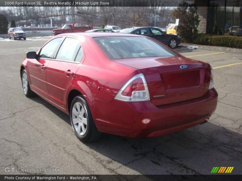 Redfire Metallic / Medium Light Stone 2006 Ford Fusion SE