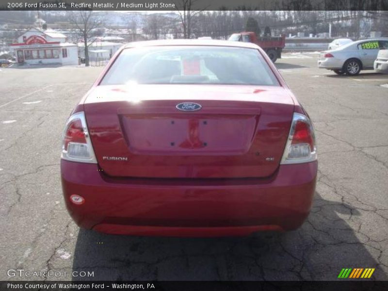 Redfire Metallic / Medium Light Stone 2006 Ford Fusion SE