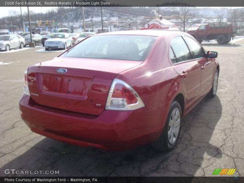 Redfire Metallic / Medium Light Stone 2006 Ford Fusion SE