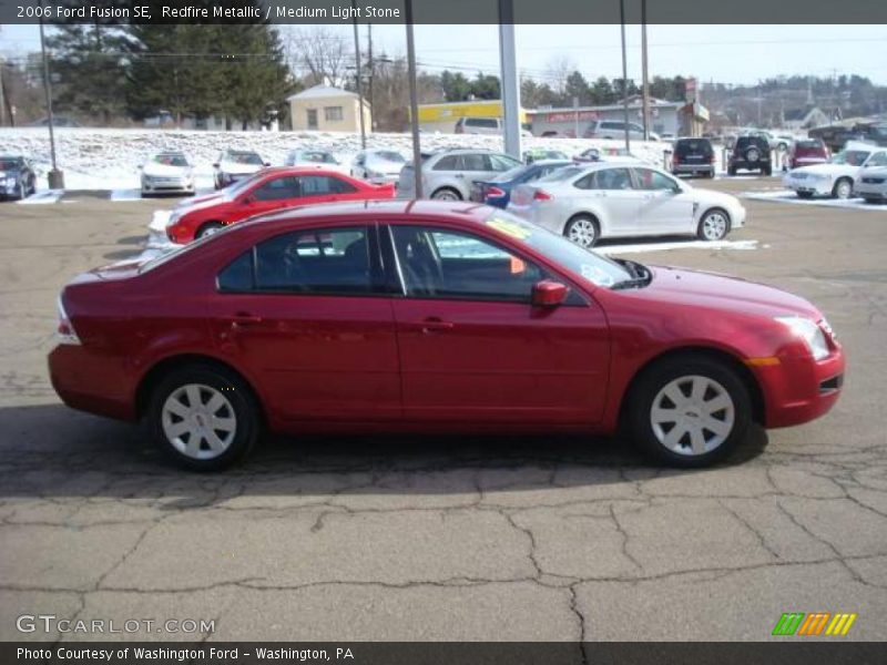 Redfire Metallic / Medium Light Stone 2006 Ford Fusion SE