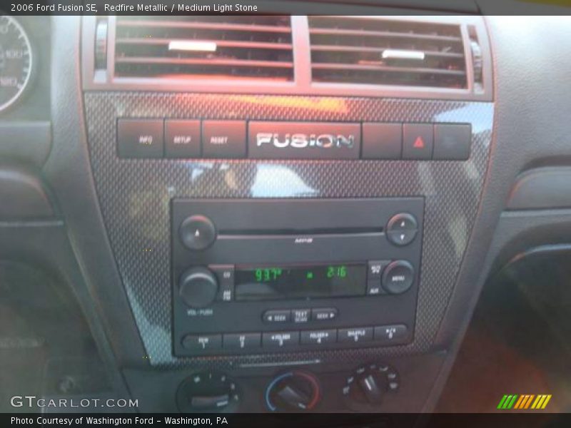 Redfire Metallic / Medium Light Stone 2006 Ford Fusion SE
