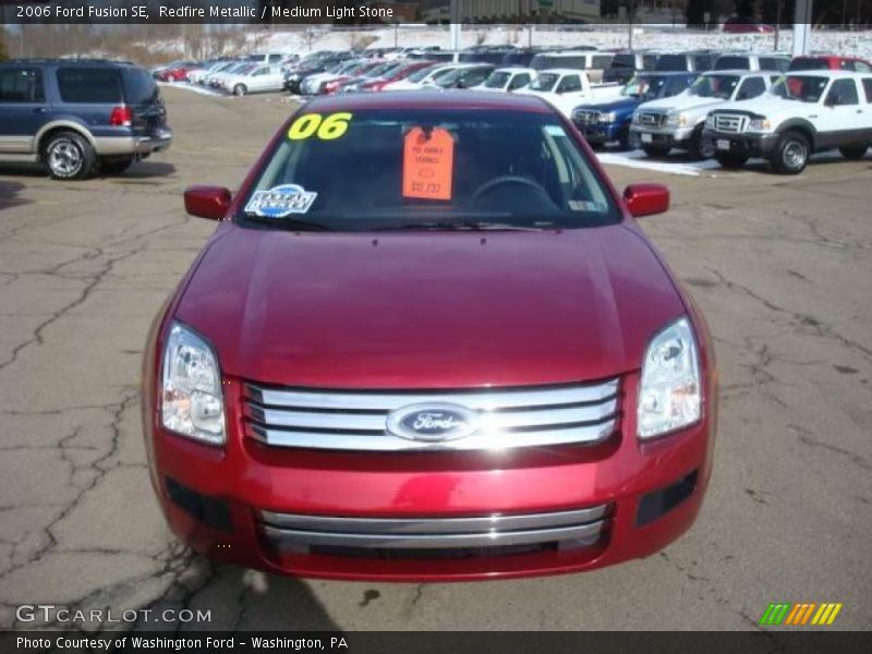 Redfire Metallic / Medium Light Stone 2006 Ford Fusion SE