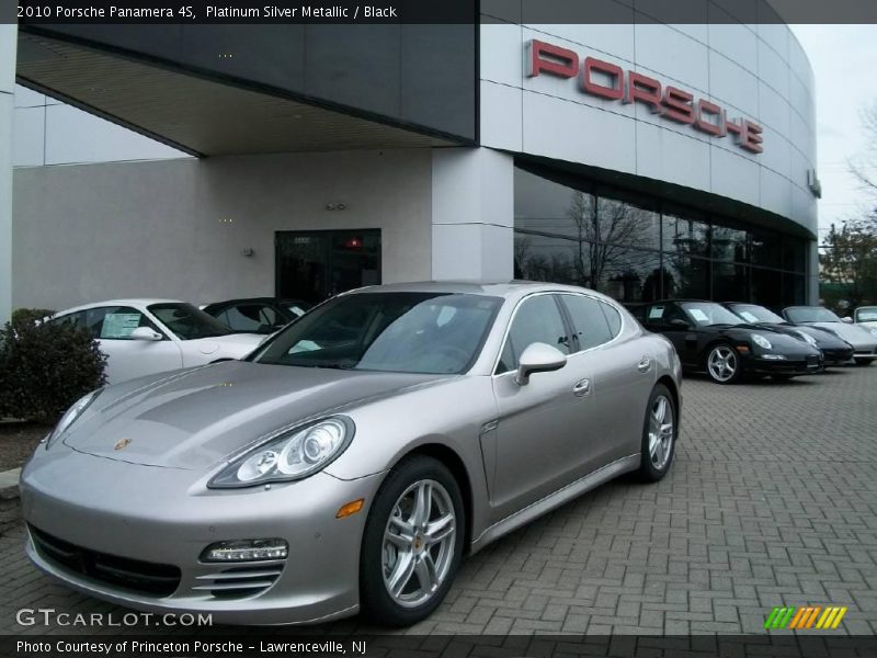 Platinum Silver Metallic / Black 2010 Porsche Panamera 4S
