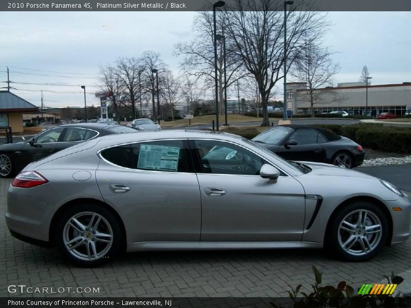 Platinum Silver Metallic / Black 2010 Porsche Panamera 4S